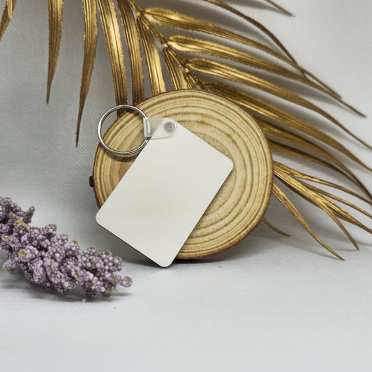 PORTACHIAVI IN LEGNO QUADRATO FRONTE-RETRO PERSONALIZZAMI