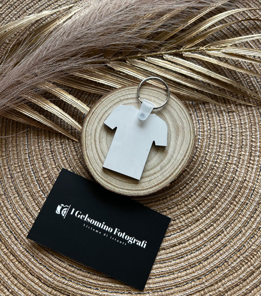 PORTACHIAVI IN LEGNO MAGLIETTA FRONTE-RETRO PERSONALIZZAMI