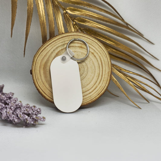 PORTACHIAVI IN LEGNO OVALE FRONTE-RETRO PERSONALIZZAMI