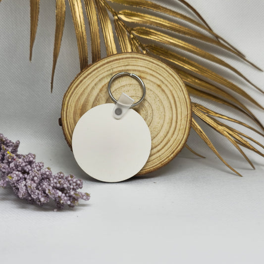 PORTACHIAVI IN LEGNO TONDO MEDIUM FRONTE-RETRO