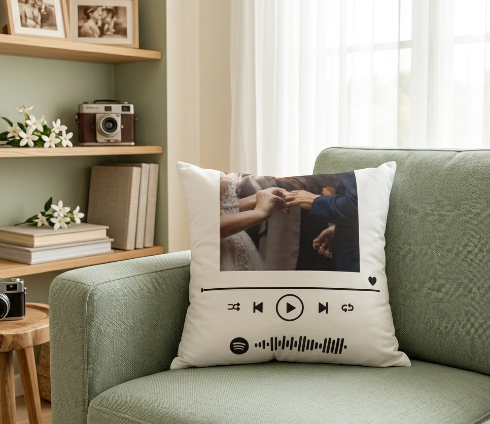 CUSCINO PERSONALIZZATO SPOTIFY 40x40