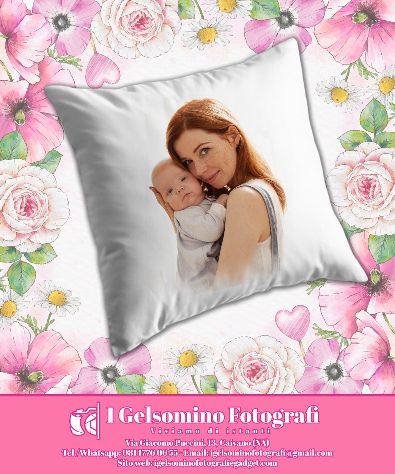 CUSCINO PERSONALIZZATO QUADRATO 40x40