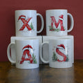 TAZZA CON INIZIALE XMAS